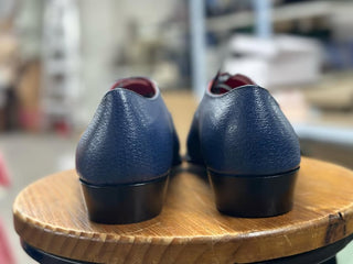 MARCEL FIDDLEBACK | BLUE LEATHER OXFORDS