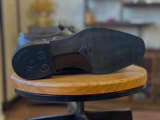 BRETT FIDDLEBACK | BROWN LEATHER STICHING DERBY
