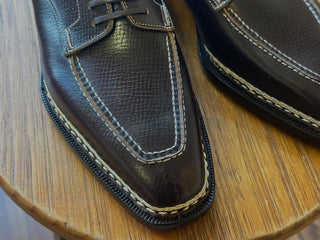 BRETT FIDDLEBACK | BROWN LEATHER STICHING DERBY