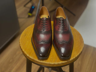 ZYLO FIDDLEBACK | BURGUNDY WINGTIP OXFORDS