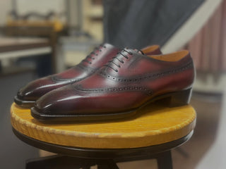 ZYLO FIDDLEBACK | BURGUNDY WINGTIP OXFORDS