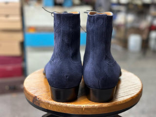 JACQUES FIDDLEBACK | NAVY SUEDE DERBY BOOTS