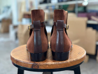 VINTAGE TAN BROWN JODHPURI STYLE BOOT