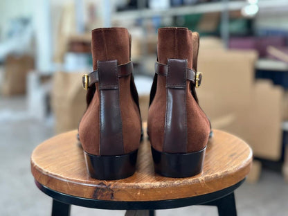 VINTAGE TAN BROWN JODHPURI STYLE BOOT