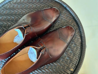 LEONE FIDDLEBACK | RED BROWN LEATHER DERBY