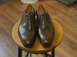 ZACH FIDDLEBACK | BROWN LEATHER LACEUPS