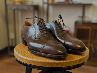 ZACH - BROWN LEATHER LACEUPS