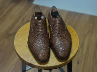 CLAUDIUS FIDDLEBACK | BROWN LEATHER LACE UPS