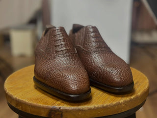 CLAUDIUS FIDDLEBACK | BROWN LEATHER LACE UPS