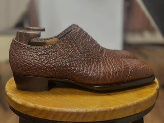 CLAUDIUS FIDDLEBACK | BROWN LEATHER LACE UPS