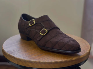 PERCY FIDDLEBACK | BROWN ALLIGATOR DOUBLE MONK