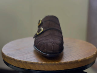 PERCY FIDDLEBACK | BROWN ALLIGATOR DOUBLE MONK