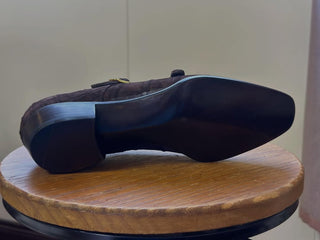 PERCY FIDDLEBACK | BROWN ALLIGATOR DOUBLE MONK