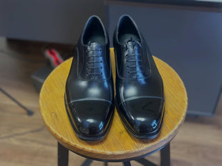 RECKON - BLACK CAPTOE OXFORDS
