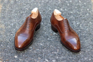 SILVIO FIDDLEBACK | TAN LEATHER LACEUPS