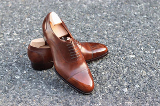 SILVIO FIDDLEBACK | TAN LEATHER LACEUPS