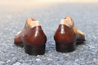 SILVIO FIDDLEBACK | TAN LEATHER LACEUPS