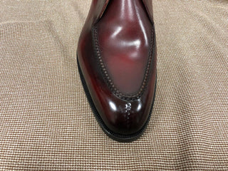 BOWEN - BURGUNDY LEATHER CHUKKA BOOTS