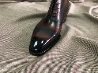 BLAIR - DARK BROWN LEATHER LACES BOOTS
