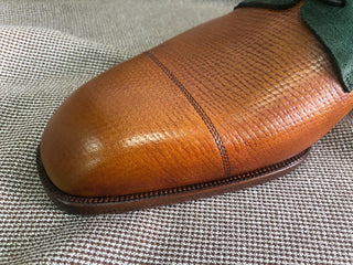BARRY - GREEN & TAN BALMORAL BOOTS