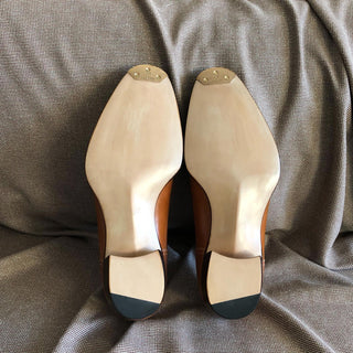 CEDRIC FIDDLEBACK | TAN LEATHER DERBY LACEUPS
