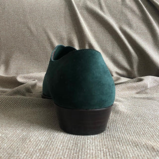 CARSON FIDDLEBACK | GREEN SUEDE SLIP-ON LOAFERS
