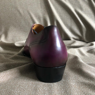 CALVIN - PURPLE LEATHER SPLIT TOE DERBY LACEUPS