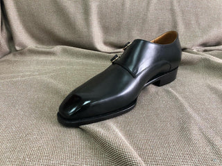 CARMEN - BLACK BOX SQUARE TOE DOUBLE MONKS
