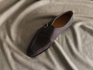 CANNON - BROWN LEATHER SINGLE MONK STRAP