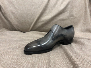 CALLAN FIDDLEBACK | GREY LEATHER SINGLE MONK