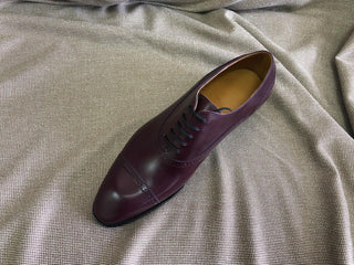 BENSON FIDDLEBACK | BURGUNDY LEATHER LACEUPS
