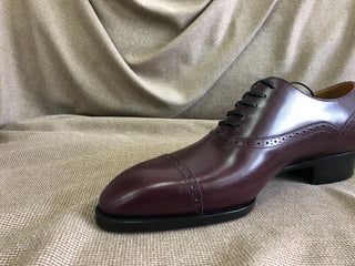 BENSON FIDDLEBACK | BURGUNDY LEATHER LACEUPS