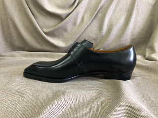 BENEDICT - BLACK SQUARE TOE DERBY LACEUPS