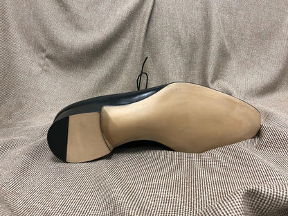 BAXTER - BLACK LEATHER CAP TOE BALMORAL BOOTS