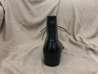 BAXTER - BLACK LEATHER BALMORAL BOOTS