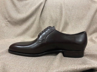 BASTIAN - DARK BROWN LEATHER DERBY LACEUPS