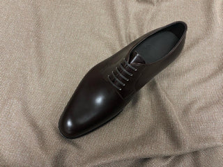 BASTIAN - DARK BROWN LEATHER DERBY LACEUPS