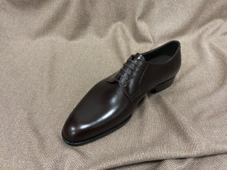 BASTIAN - DARK BROWN LEATHER DERBY LACEUPS