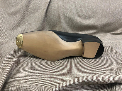 BASIL - BLACK LEATHER LONG CHELSEA BOOTS