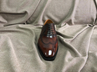 BARNABY - BURGUNDY WINGTIP OXFORD LACEUPS