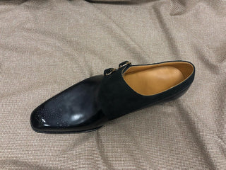 AURELIO FIDDLEBACK | BLUE LEATHER DOUBLE MONK