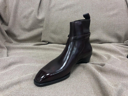 ARLO - BROWN LEATHER JODHPUR BOOTS