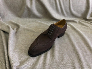 ANTON - DARK BROWN SUEDE SPLIT TOE DERBY