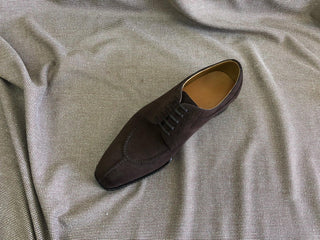 ANTON - DARK BROWN SUEDE SPLIT TOE DERBY