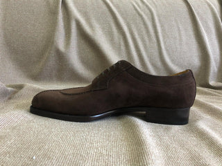 ANTON - DARK BROWN SUEDE SPLIT TOE DERBY