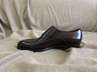 ANSEL - BLACK CAP TOE DOUBLE MONK STRAPS