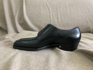 AMOSON - BLACK SLPIT TOE DERBY LACEUPS