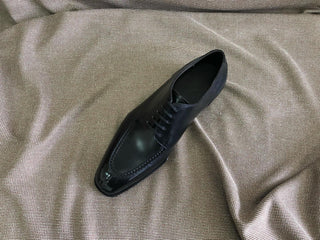 AMOSON - BLACK SLPIT TOE DERBY LACEUPS