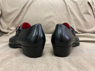 ALONSO FIDDLEBACK | BLACK LEATHER SINGLE MONK