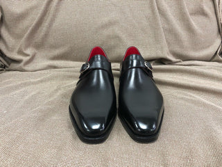 ALONSO FIDDLEBACK | BLACK LEATHER SINGLE MONK